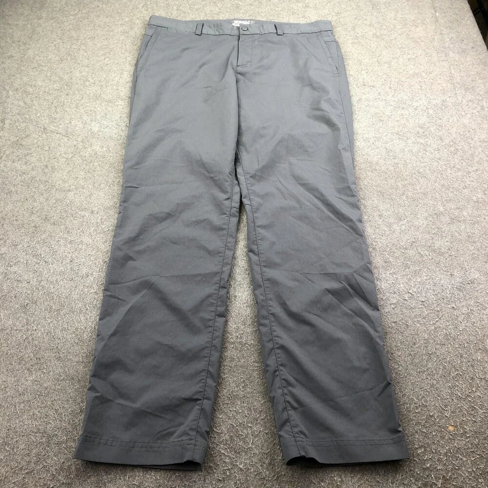 Nike Pants Mens 34x32 Gray Dri-FIT Golf Khakis Woven Pockets Lightweight Stretch